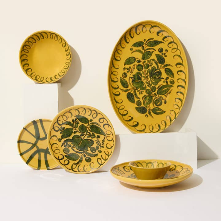 Couleur Nature - Wholesale Charger plate - Amalfi Service Charger Plate Mustard - 12.6" Diameter3
