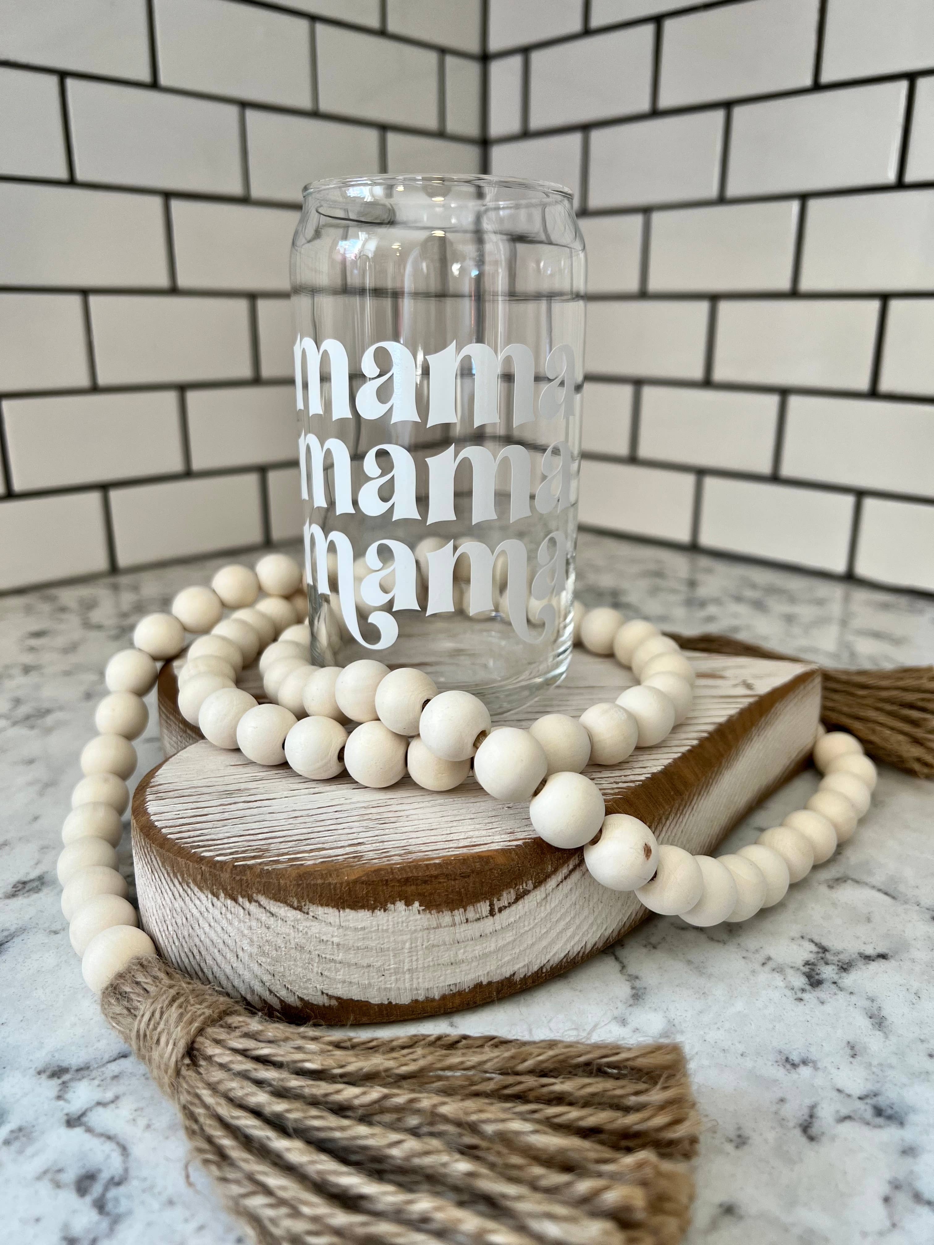 Salty Spouse Glassware - Wholesale Drinking Glass/Cup - Mama Beer Can Style Glass3