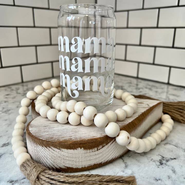 Salty Spouse Glassware - Wholesale Drinking Glass/Cup - Mama Beer Can Style Glass3