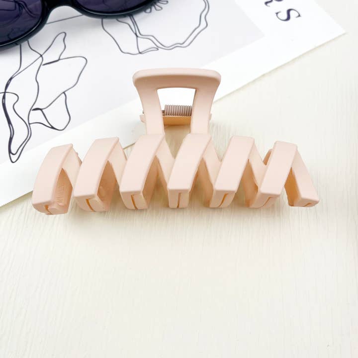 mildstyles - Wholesale Hair Clip - Women's - Rectangular Wave Large hair clips