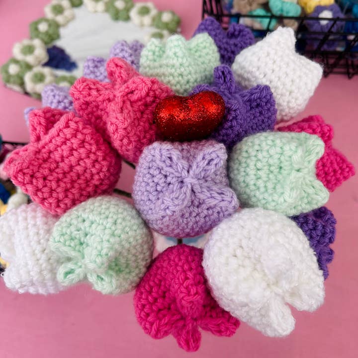 Tulipanes de Ganchillo - Varios Colores para venta al por mayor de Crochet by Jolene