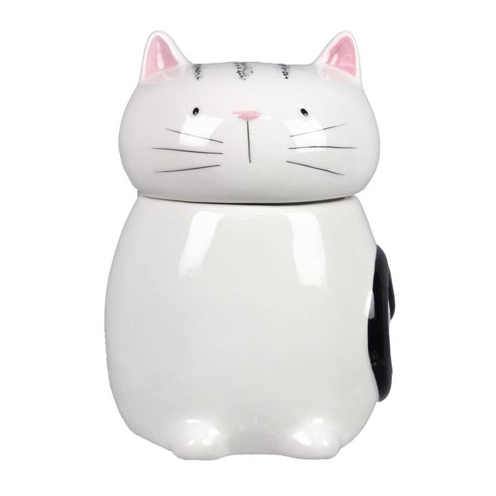 Young's - Wholesale Pet Treat Jar - Cat/Dog - Ceramic Cat Angel Cookie Jar 55oz Pet (SKU#: 14224)