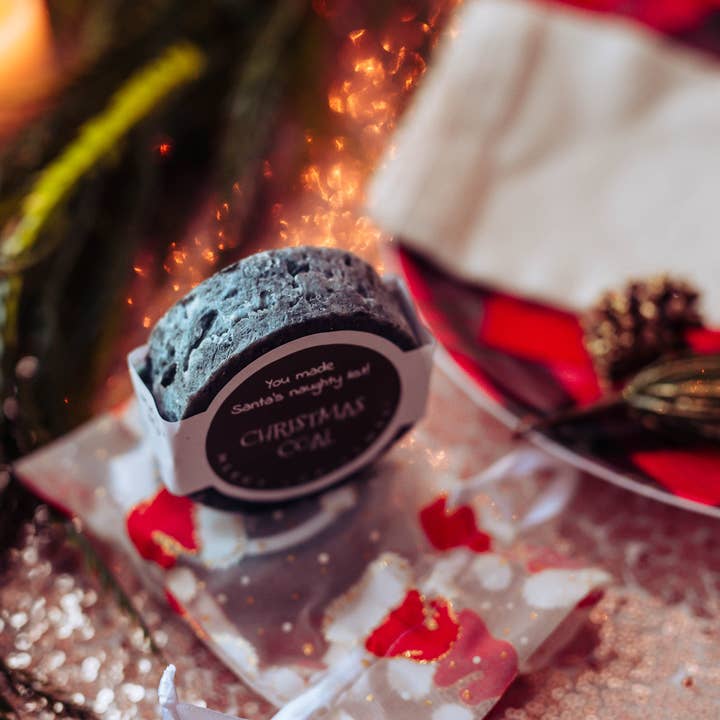 Joyful Sounds Farm - Wholesale Bar Soap - Christmas Coal, Lump of Coal, Bag of Coal, Charcoal Soap2