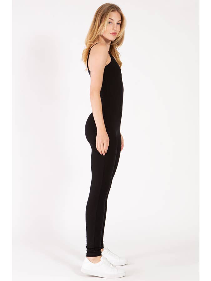Color 5 - Wholesale Jumpsuit - Women's - Solid color basic style cotton spandex camisole jumpsuit
