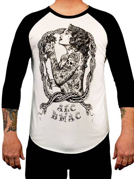 Eve - Maglietta Grafica da Baseball Uomo per la vendita all'ingrosso da parte di Black Market Art