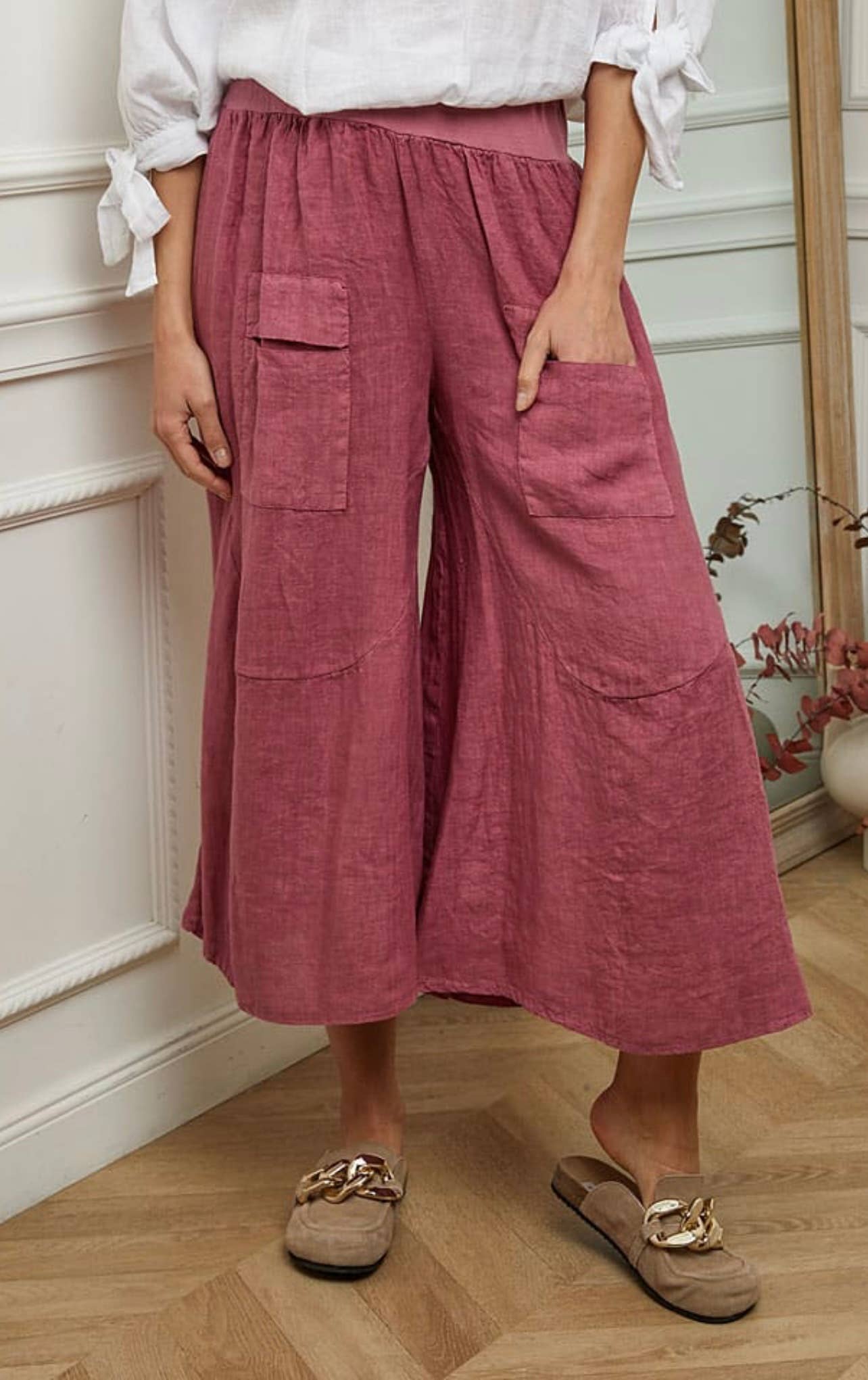 LÉA & LUC - Wholesale Pants - Women's - 100% linen trousers REF.3023532