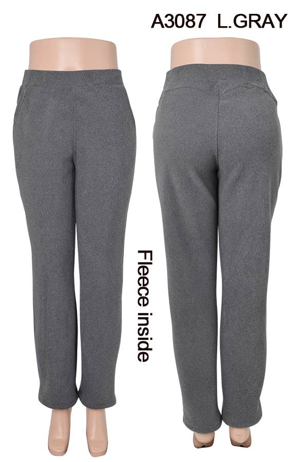 SSImport - Wholesale Pants - Women's - A3087 WINTER WIDE STRAIGHT LEG PANTS MIXED SIZES 12PCS7