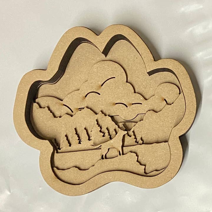 Our Little Makery - Wholesale DIY Craft Kit - Dog Paw Shadow Box Kit4