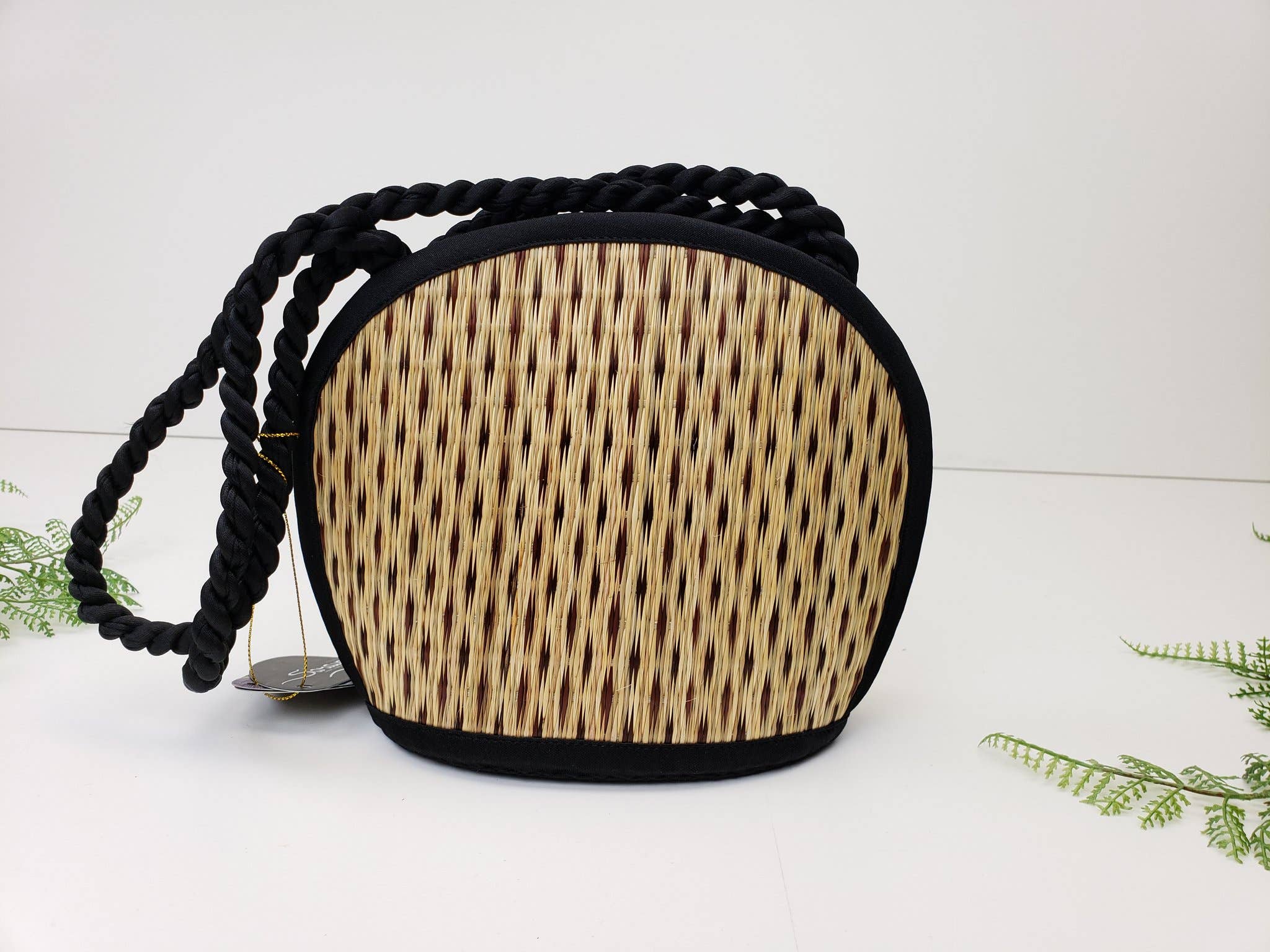 Baskets of Cambodia - Wholesale Crossbody Bag - Women's - Clamshell Shape Purse w/ Braided Handle & YKK Zipper9