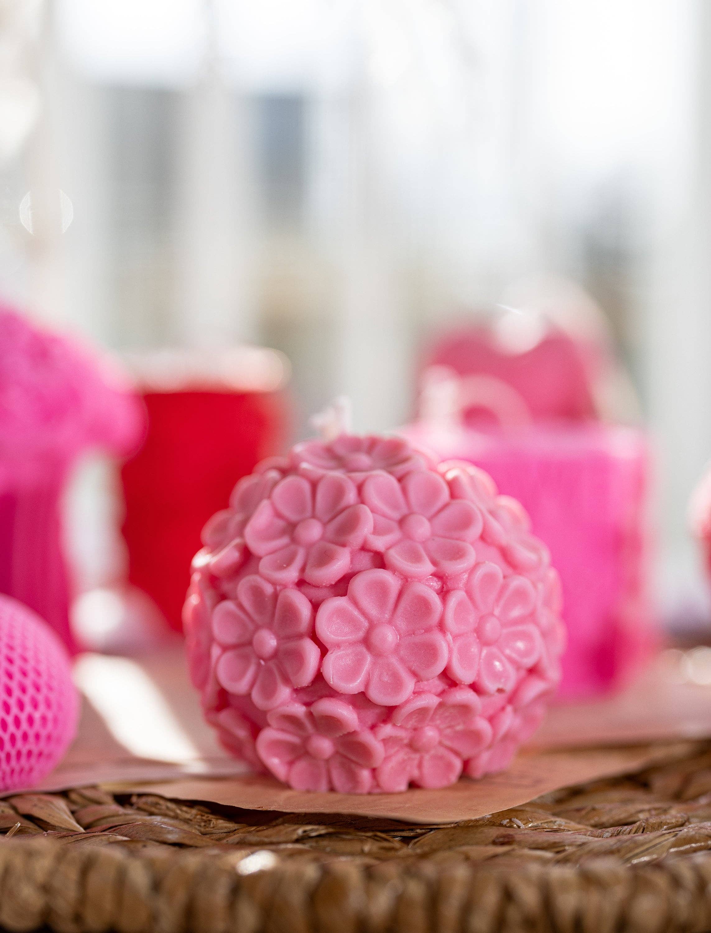 MySunshineCandless - Vente Bougies originales - Bougie en forme de bol à fleurs, bougie en forme de fleur, bougie d'amour, épingle6