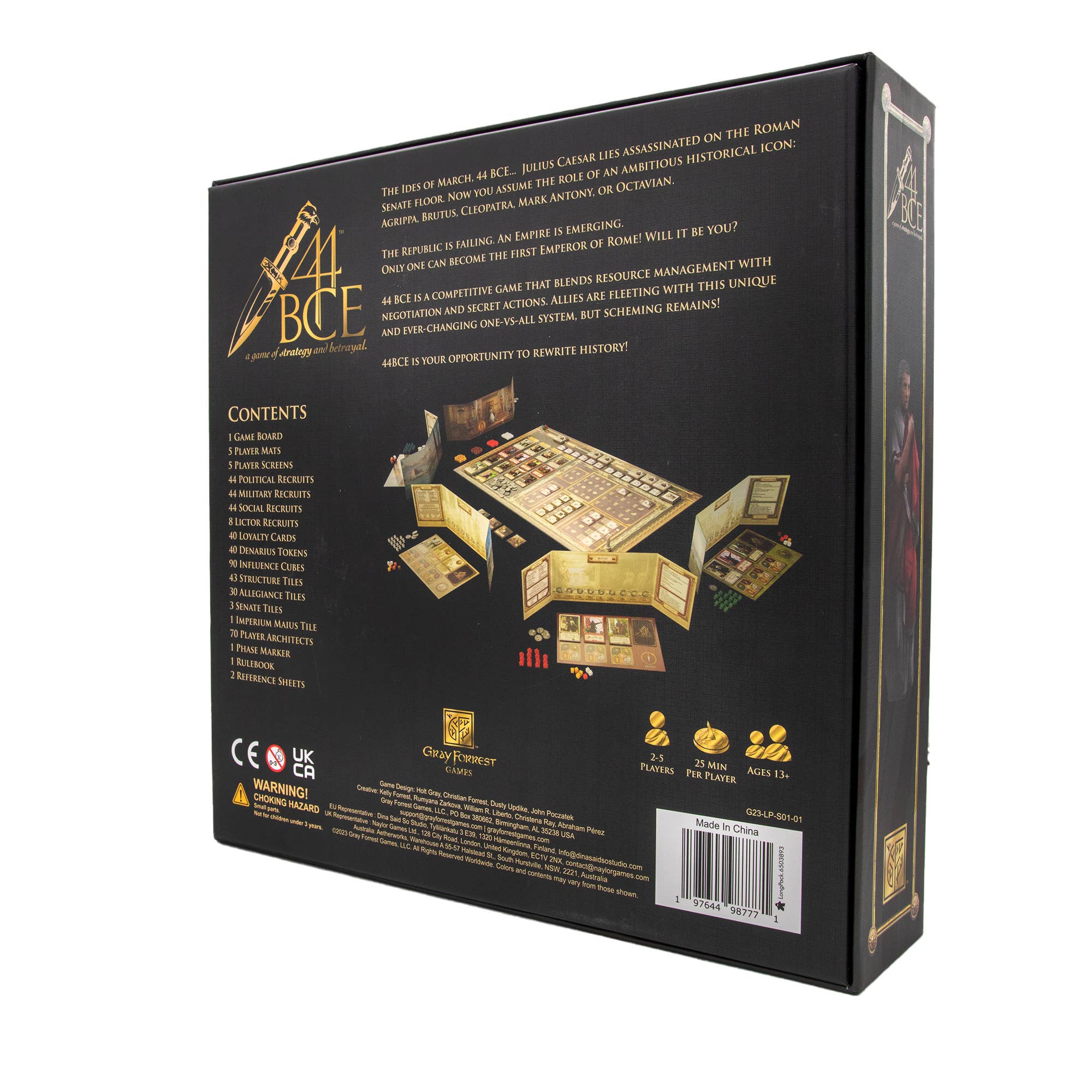 Bridge Distribution - Wholesale Board Game - 44 BCE: A Game of Strategy and Betrayal1