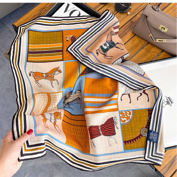 Marayn - Wholesale Scarf - Women's - Luxury Silk Wool Scarf Chic Style 202518