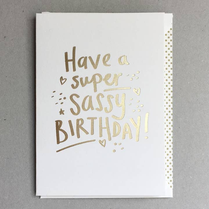 Carte d'anniversaire super audacieuse BS14 pour la vente par Megan Claire
