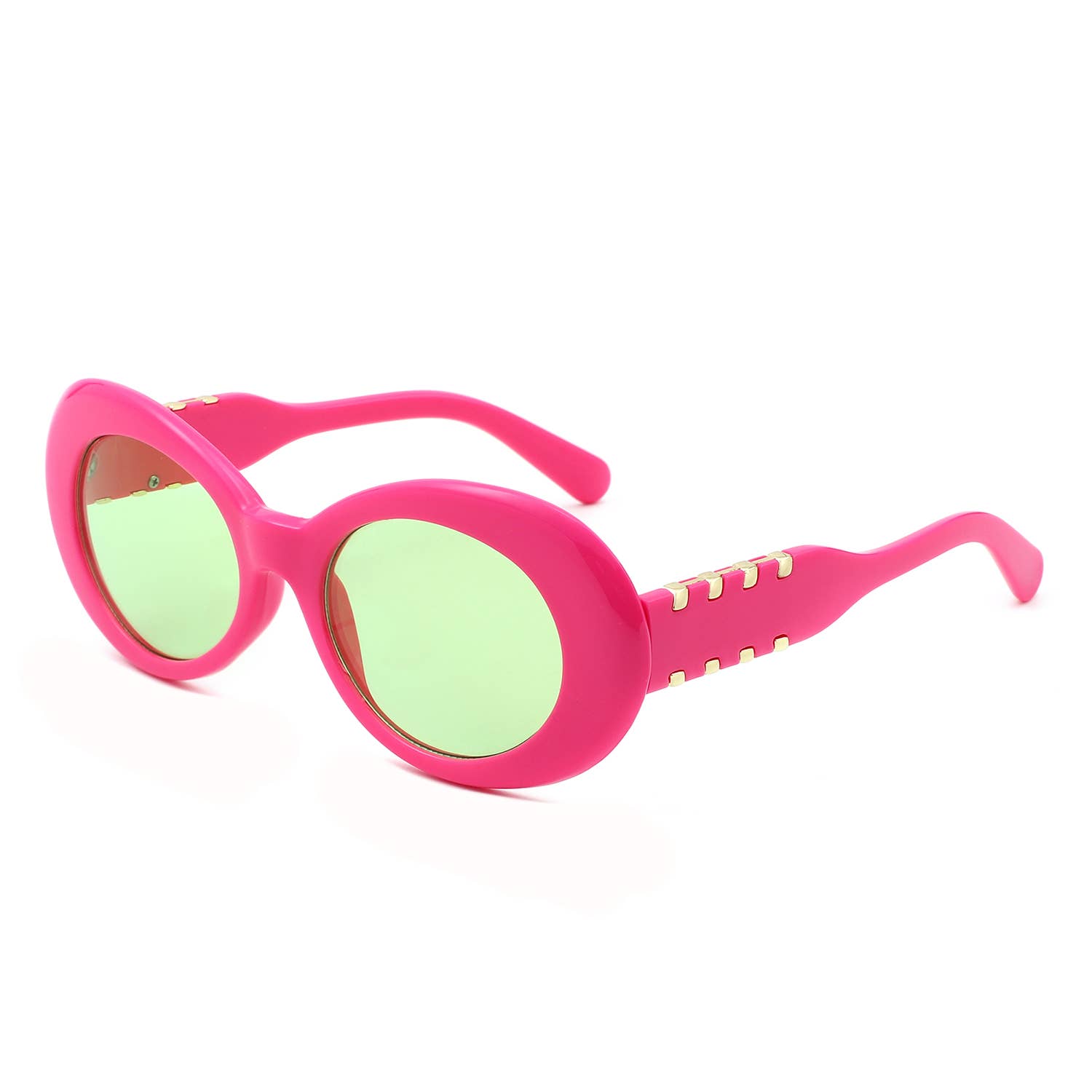 Cramilo Eyewear - Wholesale Sunglasses - Women's - Retro Clout Oval Fashion Goggles Irregular Sunglasses10