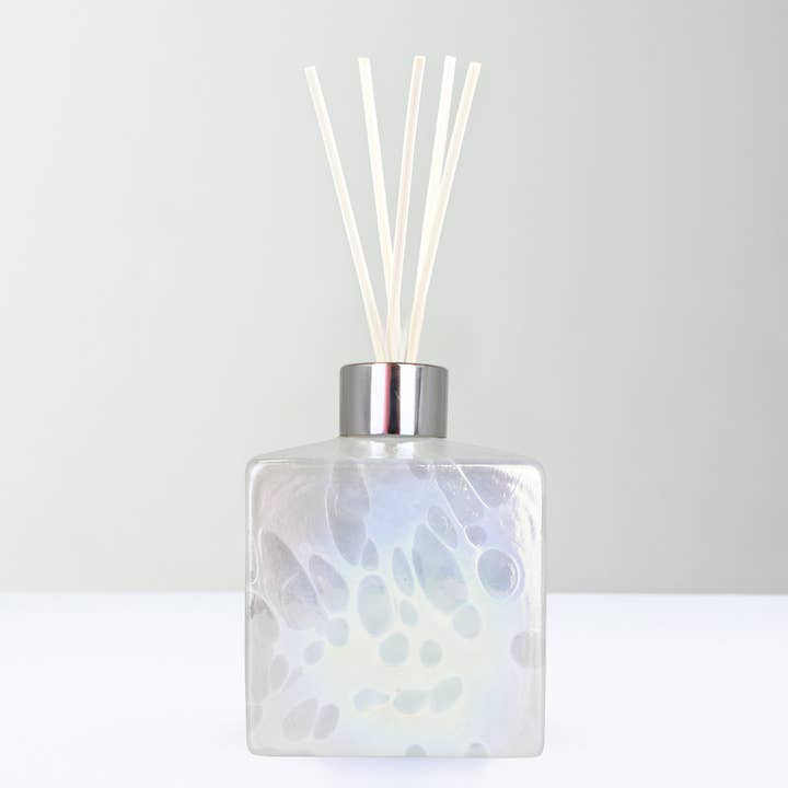 Sienna Glass - Wholesale Reed Diffuser - Reed Diffuser - Square - White