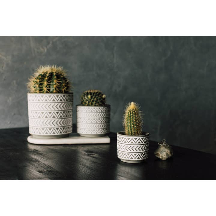 Danica Heirloom - Wholesale Plant Pot - Gray Spark Plant Pot