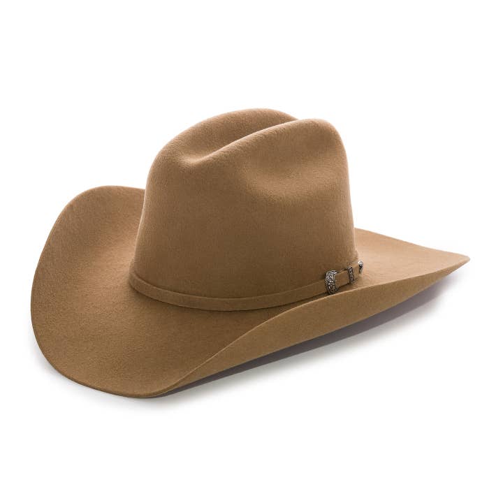 Master Hatters of Texas - Wholesale Cowboy Hat - Unisex - Bourbon Tan Cowboy Hat - Low Cattleman2