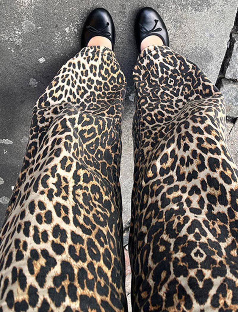 Leopard Print Wide Leg Pants for wholesale on Faire6