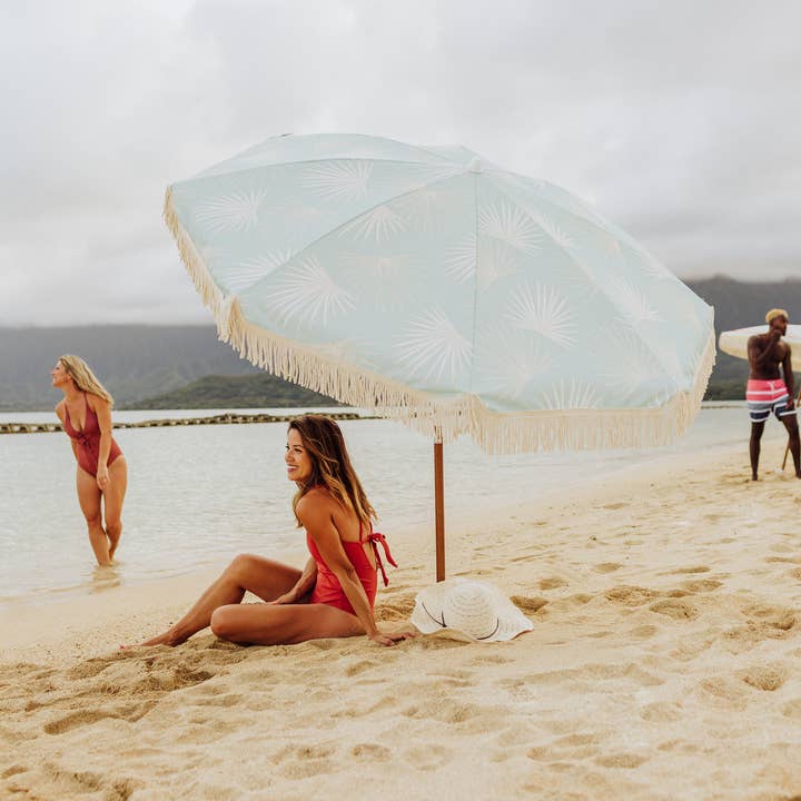 Beach State Summerland Beach Umbrella - Palm Beach for wholesale on Faire9