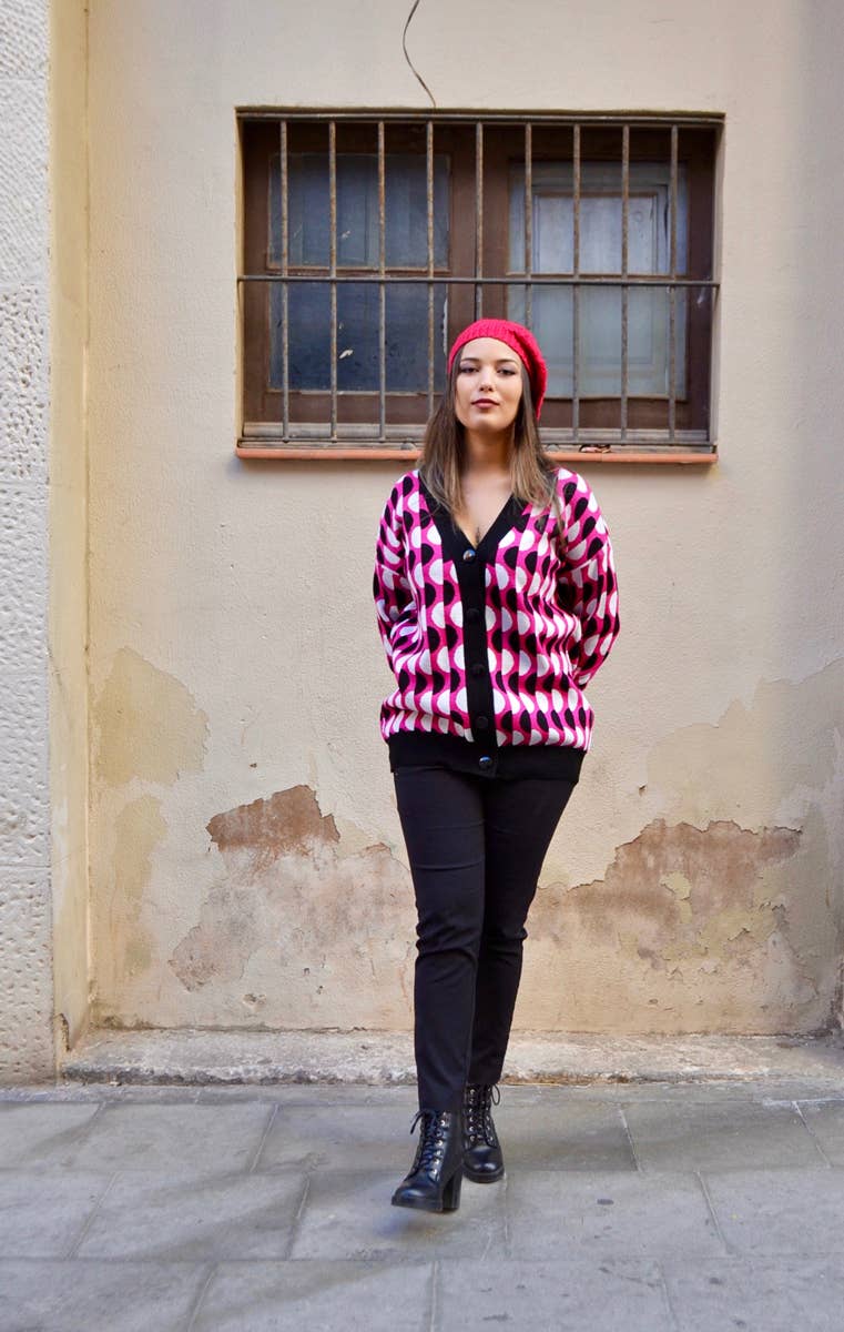 Flipa Barcelona - Wholesale Cardigan - Women's - Geo Cardigan2