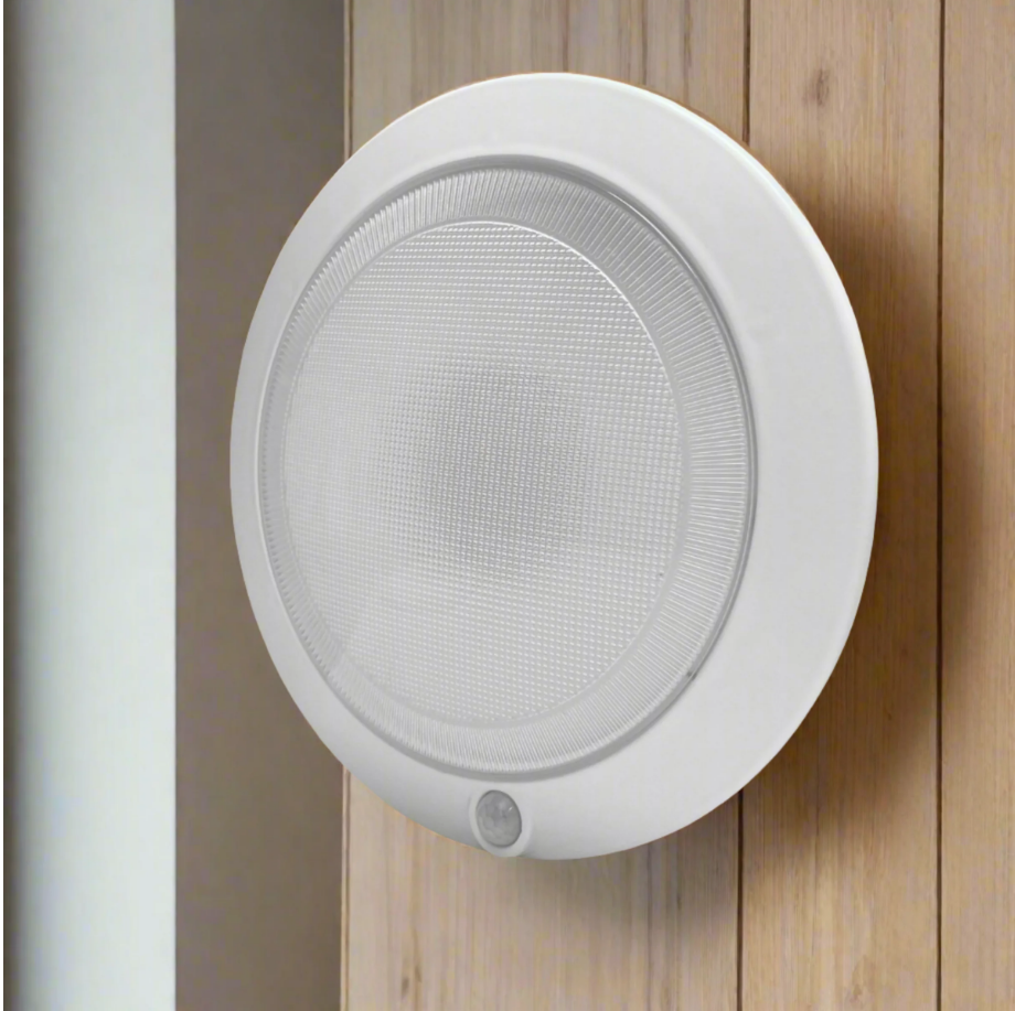 White Omni Large Motion Sensor Wireless LED Light for wholesale on Faire0