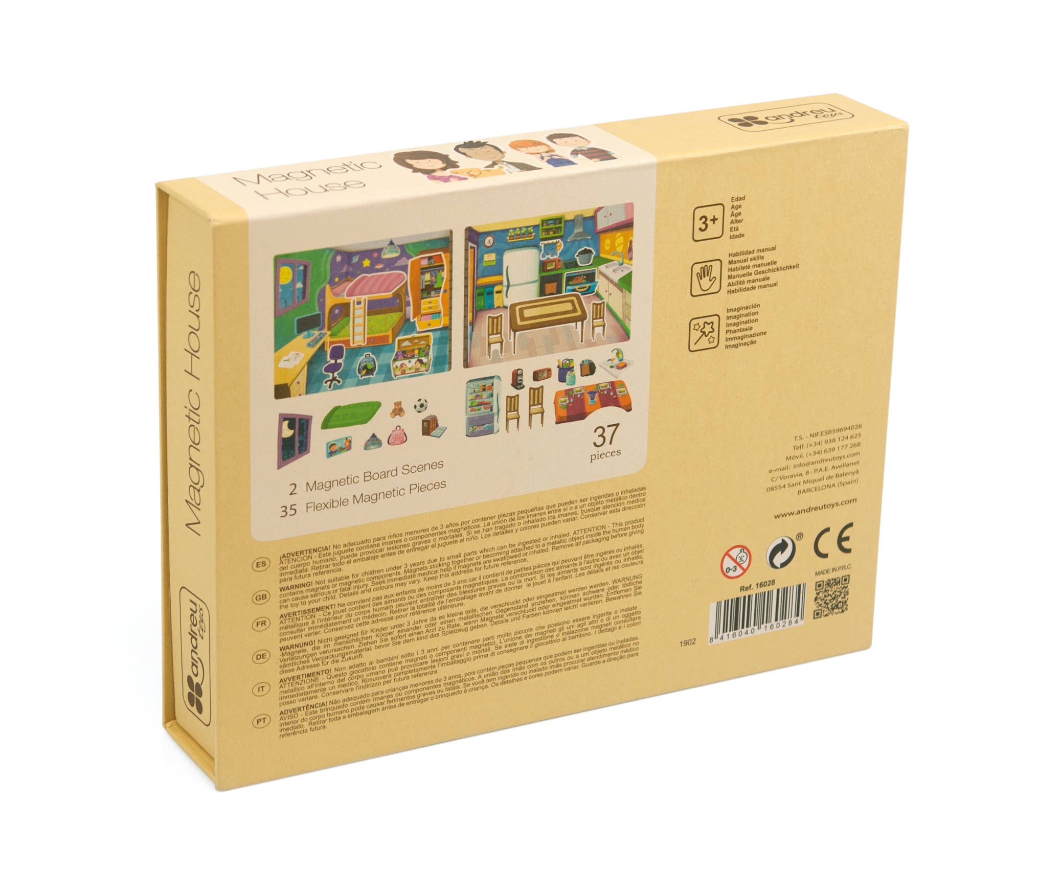 TOYS SERVICE, SL. -ANDREU TOYS- - Wholesale Toy Set - Kids - Magnetic House / Magnetic House5