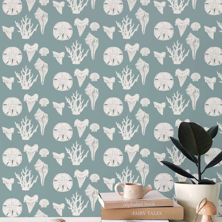 Mickler Beach Ocean Baggrund for engroshandel hos Heartspace Art