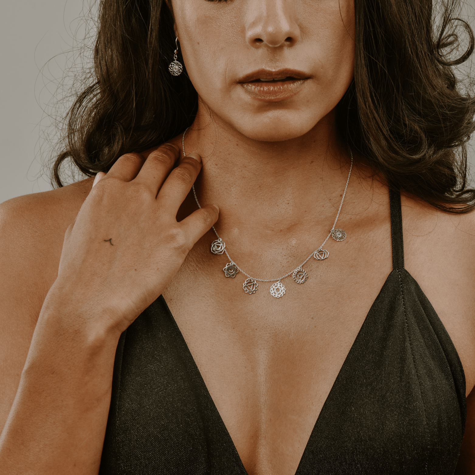 Jewelry Evolution - Wholesale Pendant/Charm Necklace - Chakra Filigree Necklace -  All 7 Chakras1