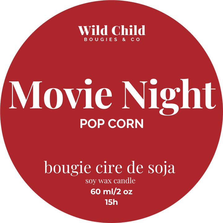 WILD CHILD Bougies & Co - Wholesale Jar/Filled Candle - Mini POPCORN candle2