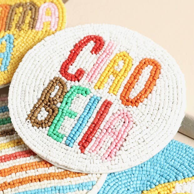 Lisa Angel - Wholesale Coasters - Set of 4 Ciao Bella Beaded Coaster1