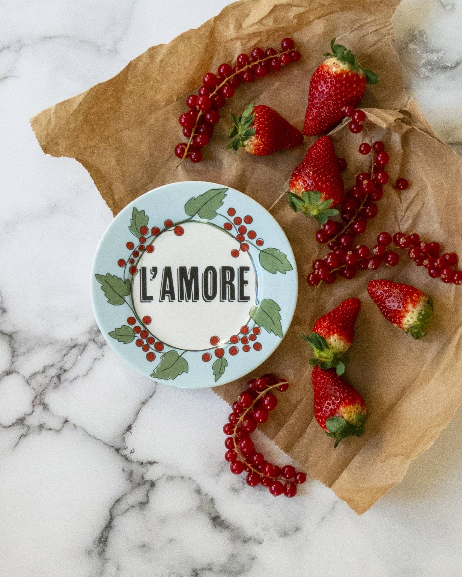 ilaria.i - Vente Assiette - L'AMORE - Assiette en porcelaine avec écriture1