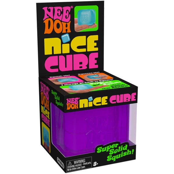 Showcase - Wholesale Squishy Toy - Kids & Baby - Nee Doh Nice Cube Squishy Fidget Stress Ball (1pc) Assorted Colors