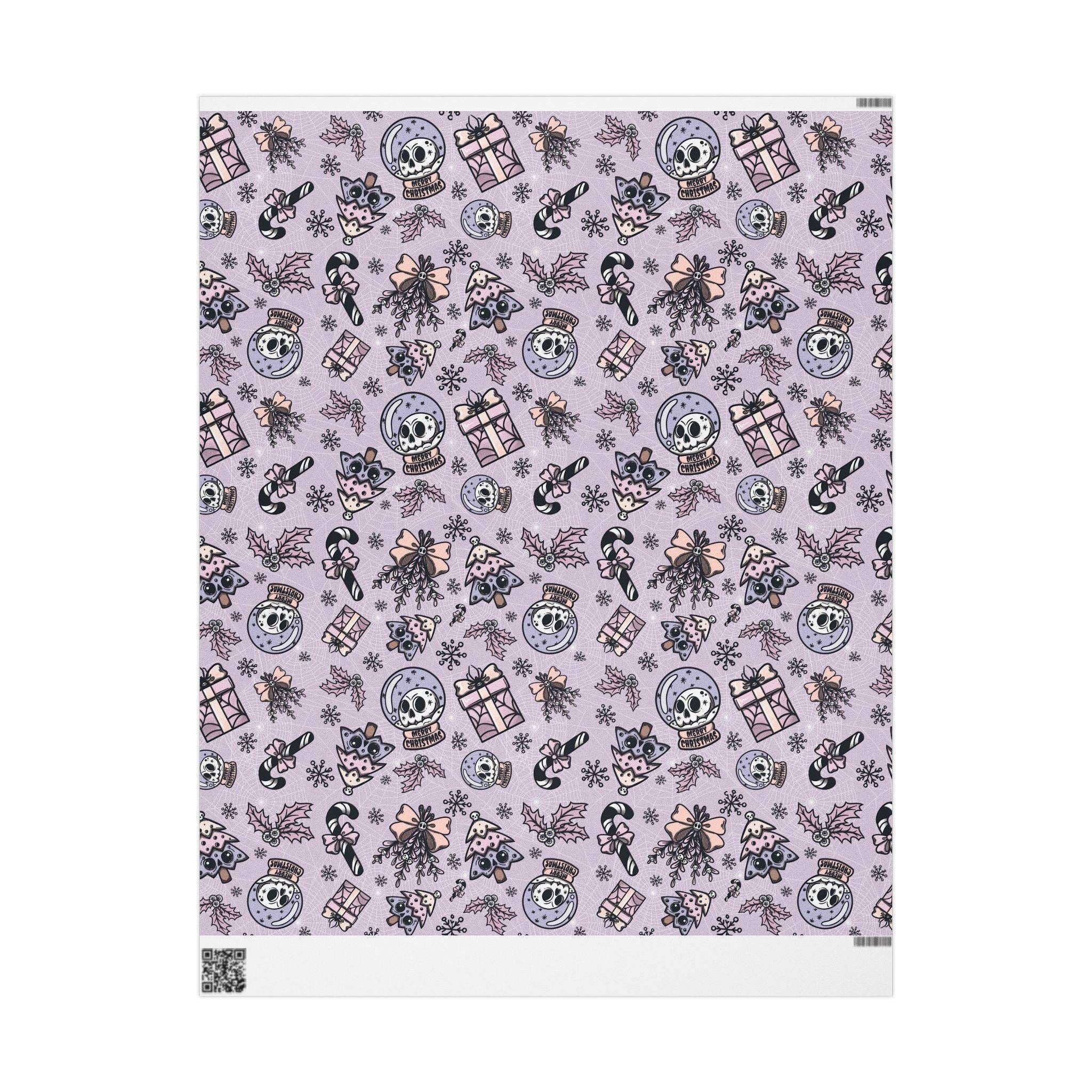 Goth Cloth Co. – wholesale Flat wrap – Pastel Goth Spooky Holiday Gift Wrap4