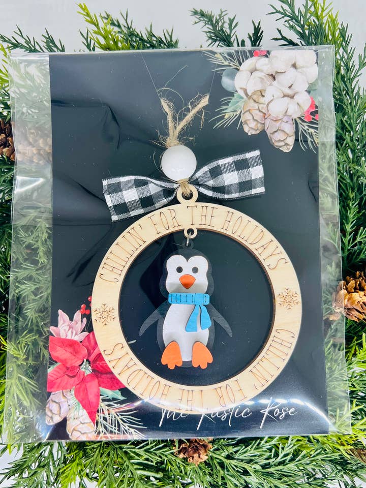 Penguin Ornament for wholesale by The Rustic Rose, LLC