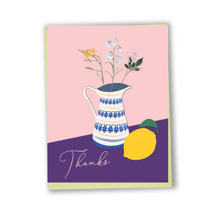 Thanks - Thank you card for wholesale by Lili Graffiti