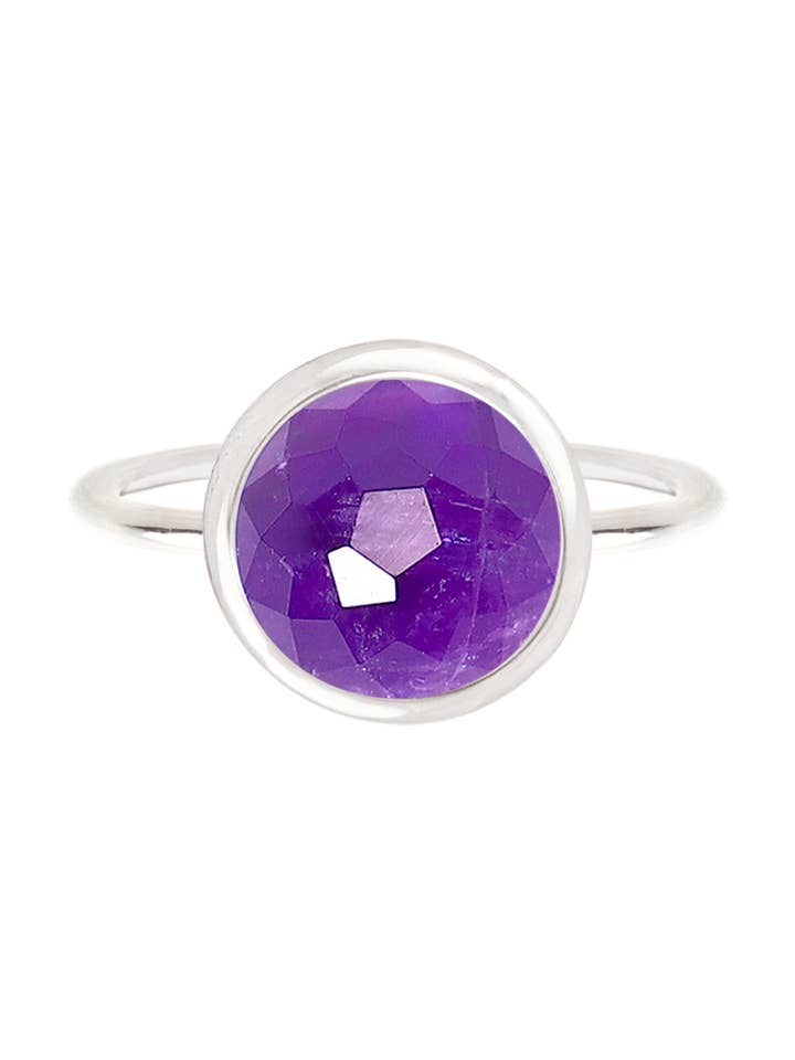 Amethyst Round Ring - SF for wholesale by Zoey Simmons