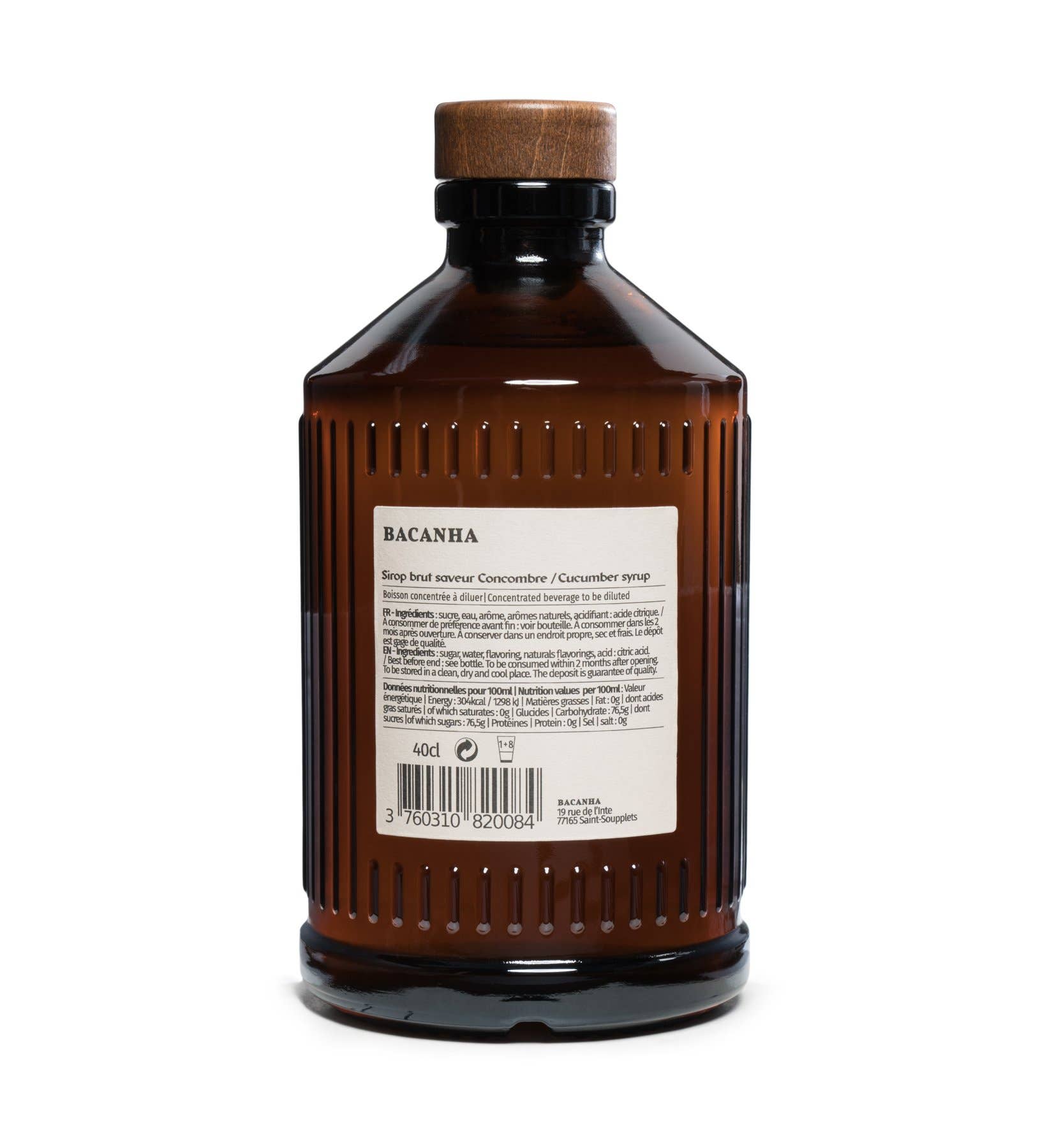 Bacanha - Wholesale Cocktail Mix/Syrup - Raw Cucumber Syrup - 400ml - 13,5 fl. oz.1