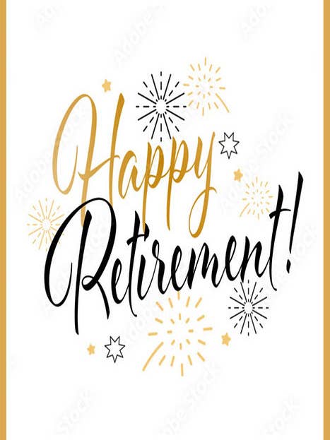 Happy Retirement Greeting Note Card for wholesale by Just Write Arts