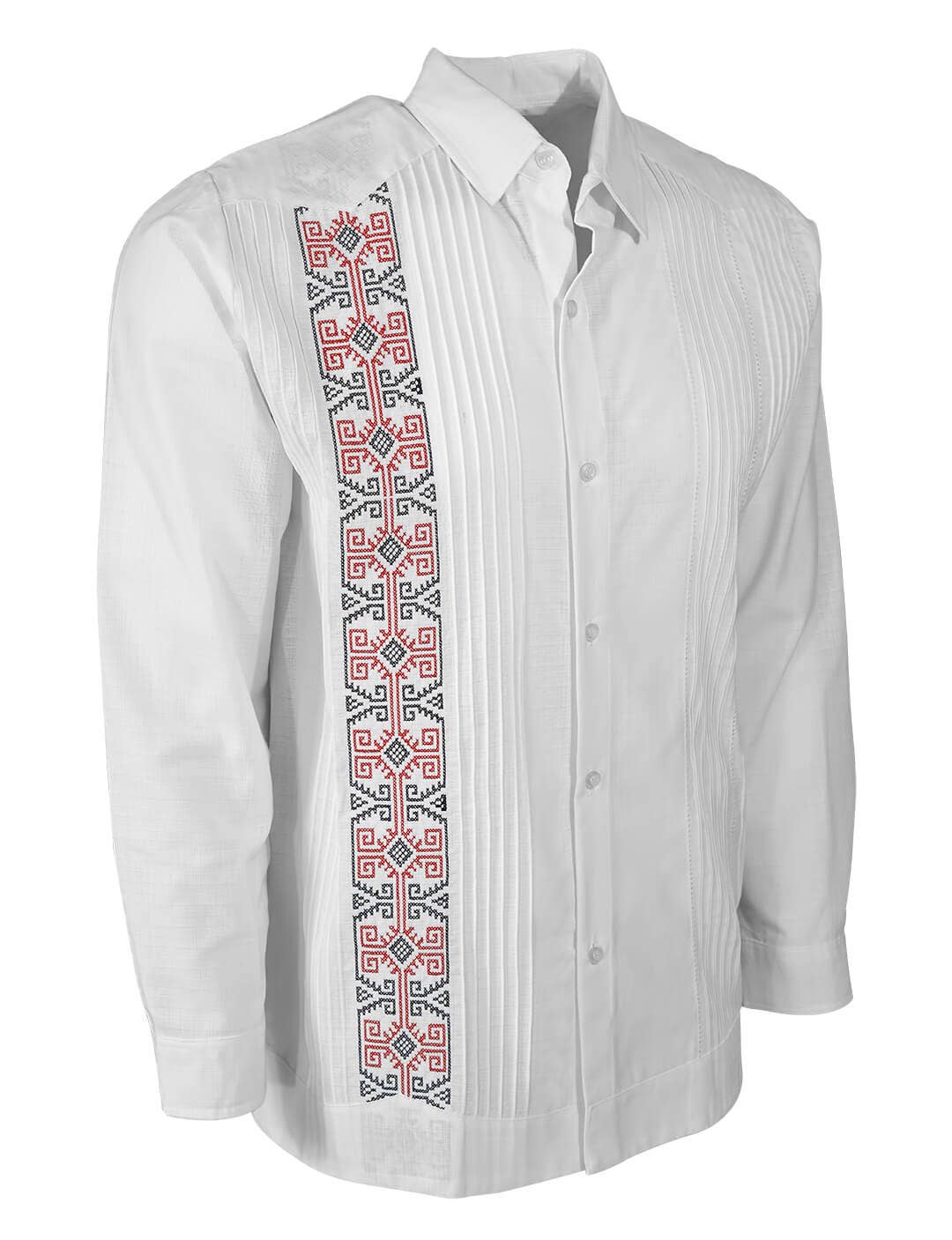 Yucateco Elegante Azteca Blanca Guayabera al por mayor para tu