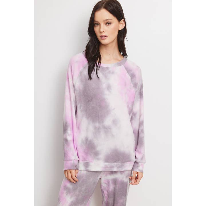 Phil Love - Wholesale Lounge Set - Women's - Tie dye print sleep lounge wear sets3