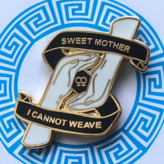 "Sweet Mother" Sappho's Hands Lesbian Enamel Pin for wholesale by rosefinchie