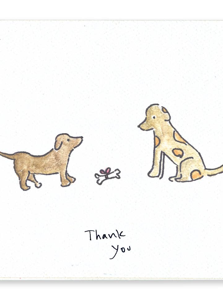 Thank You (Dogs) for wholesale by Rosie’s Wonders Connection Cards