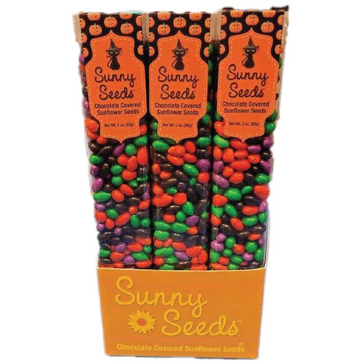 Sunflower Food Company - Wholesale Chocolate Covered Sweets - CLEARANCE - Halloween Sunny Seeds 3 oz tubes