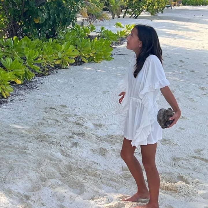 Vit PRTECT Barn Ponza strandtunika vit UPF 30 för wholesale på Faire