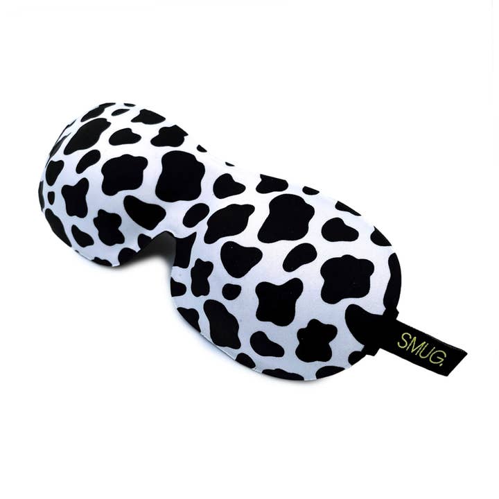 Smug - Wholesale Sleep/Eye Mask - Contoured 3D Blackout Sleep Mask - Cow Print