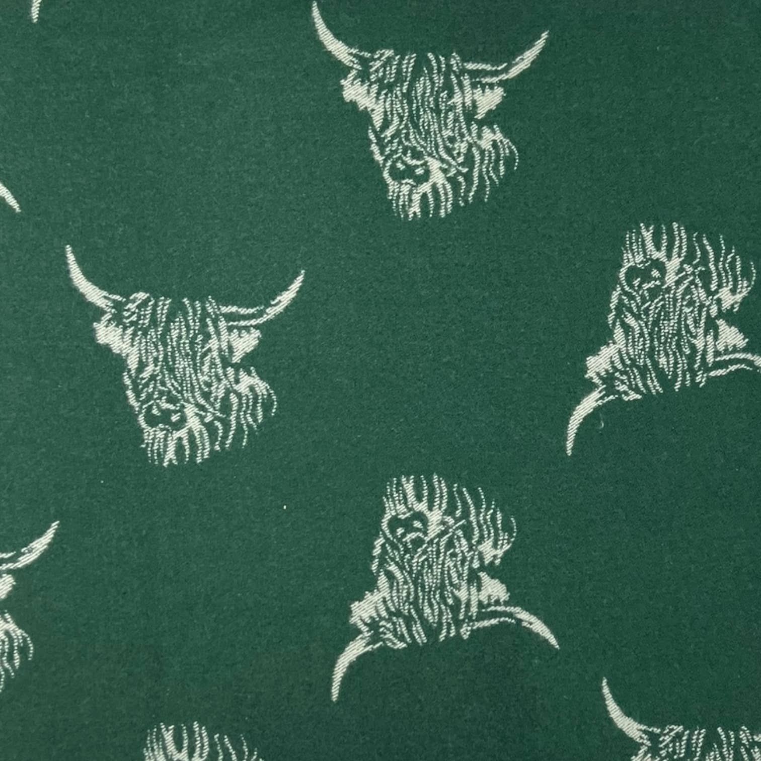 London Scarves - Wholesale Scarf - Women's - Highland cows on cashmere blend scarf finished with tassels15