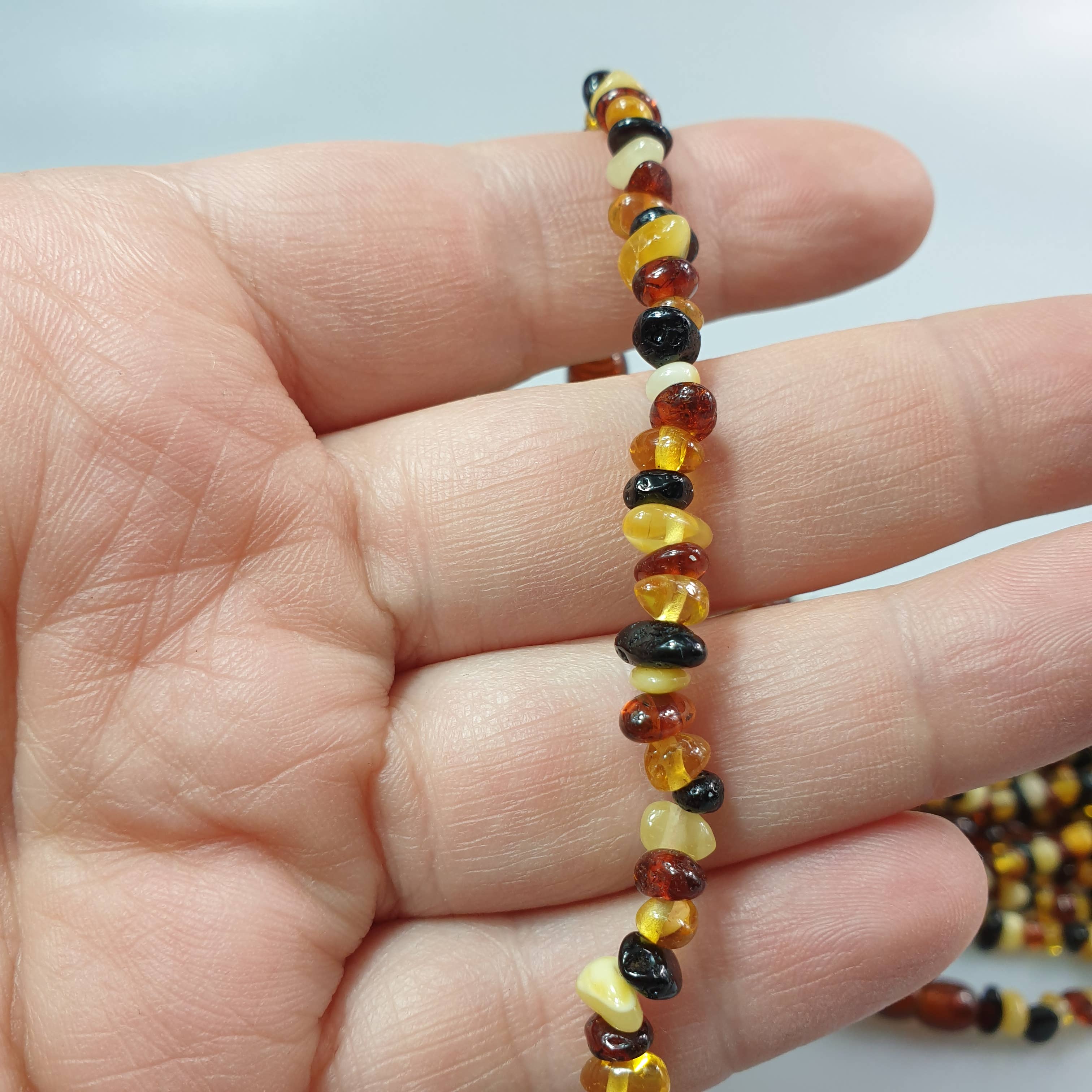 AmberLithuania - Vente Collier de perles - Collier en ambre naturel de la Baltique pour guérison par les cristaux4