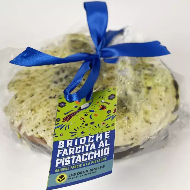 Les Deux Siciles – Engroshandel Kage – Brioche fyldt med pistacie overtrukket med hvid chokolade0