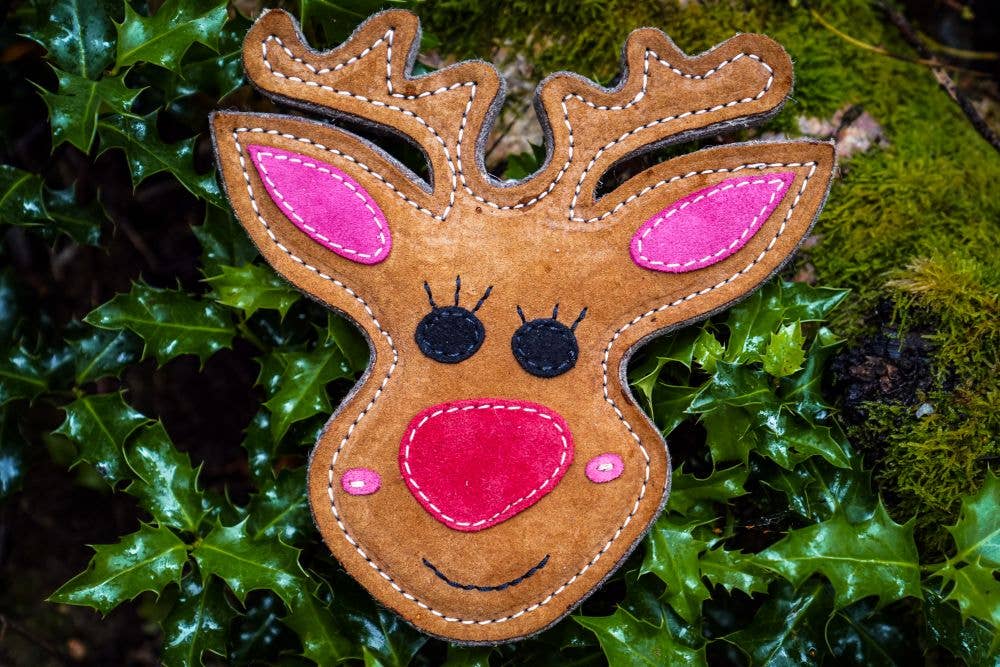 Aurora Paws – wholesale Pet chew toy – Dog – Rudy the Reindeer Eco Dog Toy2