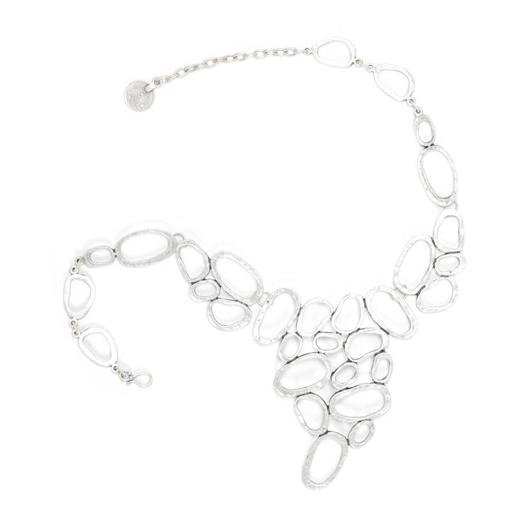 Chanour - Wholesale Halskettingen - Handgemaakte tinnen halsketting - 010-1010B1